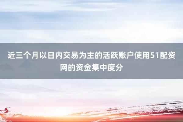 近三个月以日内交易为主的活跃账户使用51配资网的资金集中度分